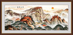 五岳独尊泰山山水画