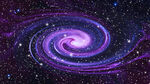 紫色宇宙旋涡星空