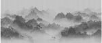 水墨线条山水