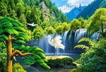 山水迎客松