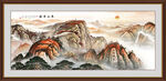 五岳独尊泰山山水画