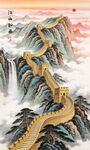 长城玄关装饰画