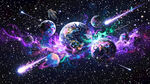 绚丽宇宙星空星球