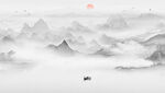山水水墨画