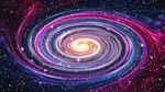 绚丽炫彩旋涡星空
