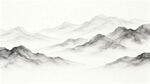大理石纹水墨山水画