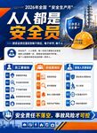 安全生产人人都是安全员宣传海报