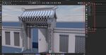 3D建模中式门楼场景展示