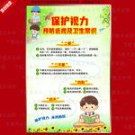 学校保护视力海报