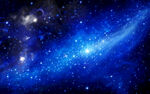 蓝色璀璨星空图