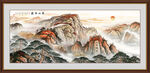 五岳独尊泰山山水画