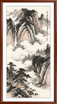 竖幅山水画