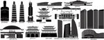 宜宾城市建筑旅游剪影