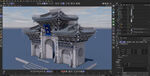 中式古建筑3D模型展示