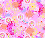 矢量粉花纹