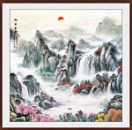 国画山水装饰画