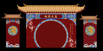 中式传统门楼建筑