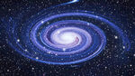 蓝色宇宙旋涡星空
