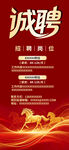 诚聘精英招聘海报