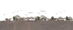乡村插画风立面psd