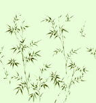 水墨风竹叶图案背景