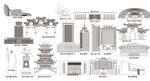 德州山东城市建筑旅游剪影