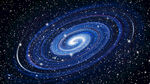 蓝色宇宙旋涡星空