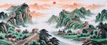 山水国画风景图