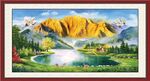背靠金山  