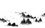 水墨群山图