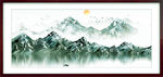 水墨山水风景画