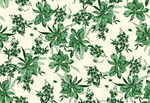 水彩花 数码印花