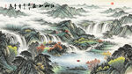 大厅山水画