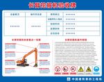 长臂挖掘机施工验收牌