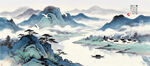 水墨山水画