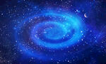 蓝色漩涡星空