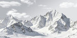 高原雪山顶