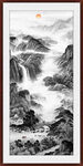 国画旭日东升山水画