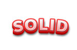 立体红色文字SOLID