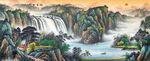 山水国画风景图