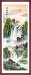 竖幅山水画