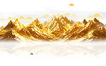 金色山水画