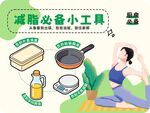 减脂必备小工具立牌