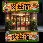 肉丝面门头