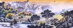 山水国画风景图