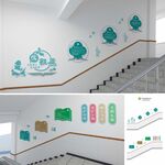 学校楼梯文化墙