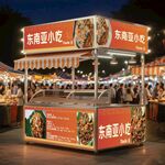 东南亚小吃 摆摊车