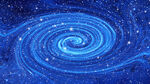 梦幻蓝色星空漩涡