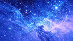 梦幻蓝紫色星空
