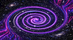 绚丽紫色星空旋涡宇宙